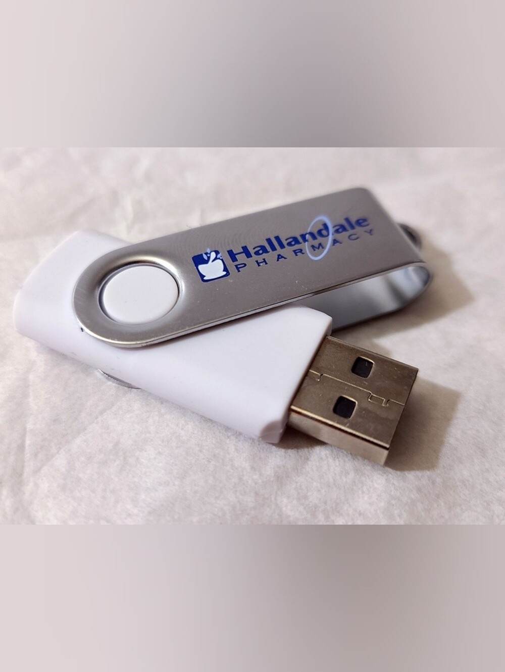 256MB - White USB Flash Memory Thumb Drive Stick
